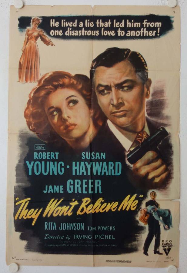 They Wont Believe Me original release US Onesheet movie poster